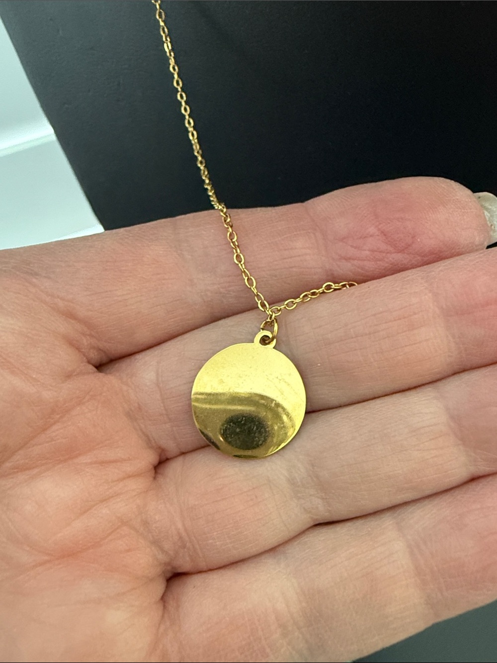 NEW Adorina Tarnish Resistant 14k Gold Plated Medallion Burst Pendant Necklace - Picture 5 of 5